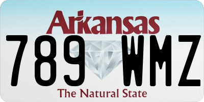 AR license plate 789WMZ