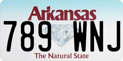 AR license plate 789WNJ