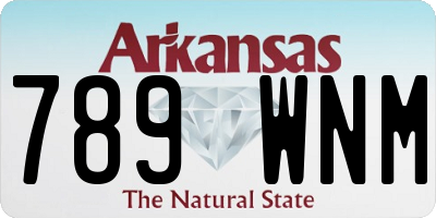 AR license plate 789WNM