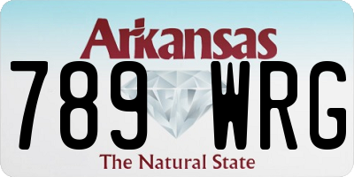 AR license plate 789WRG