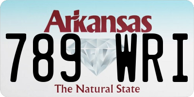 AR license plate 789WRI
