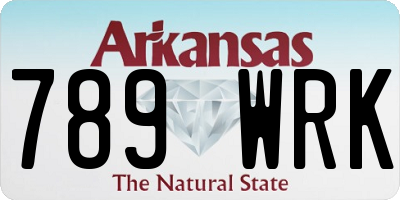 AR license plate 789WRK
