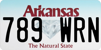 AR license plate 789WRN