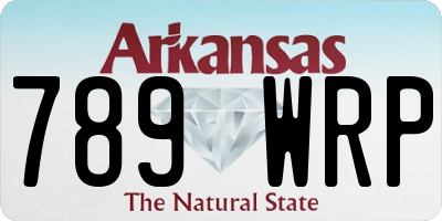 AR license plate 789WRP