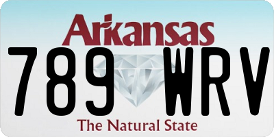 AR license plate 789WRV