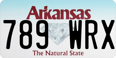 AR license plate 789WRX