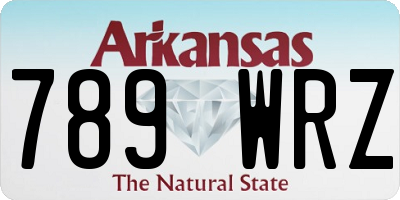 AR license plate 789WRZ