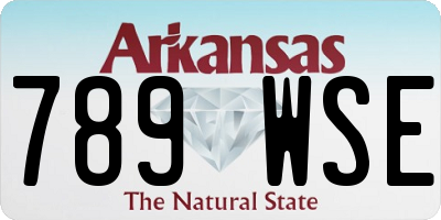 AR license plate 789WSE