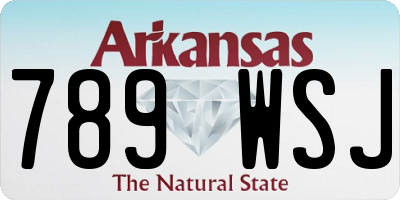AR license plate 789WSJ