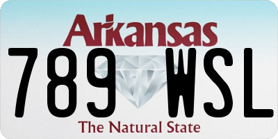 AR license plate 789WSL