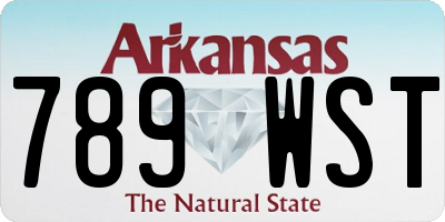 AR license plate 789WST