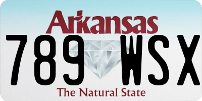 AR license plate 789WSX