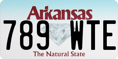 AR license plate 789WTE