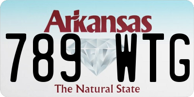 AR license plate 789WTG