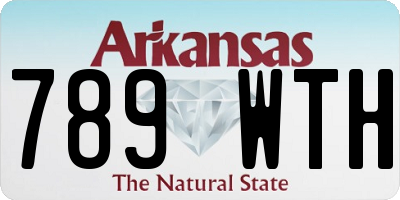 AR license plate 789WTH