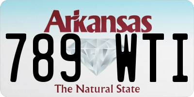 AR license plate 789WTI