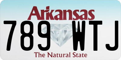 AR license plate 789WTJ