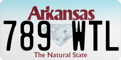 AR license plate 789WTL