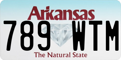 AR license plate 789WTM