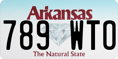 AR license plate 789WTO