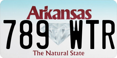 AR license plate 789WTR
