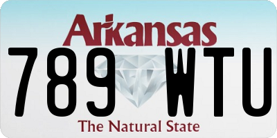 AR license plate 789WTU