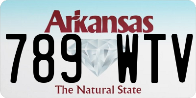 AR license plate 789WTV