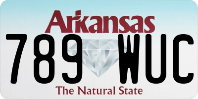 AR license plate 789WUC