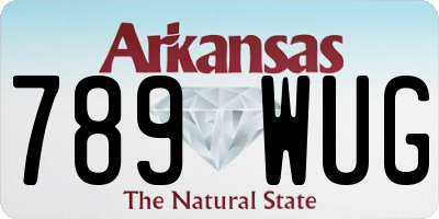 AR license plate 789WUG