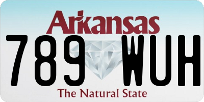 AR license plate 789WUH