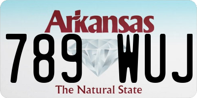 AR license plate 789WUJ