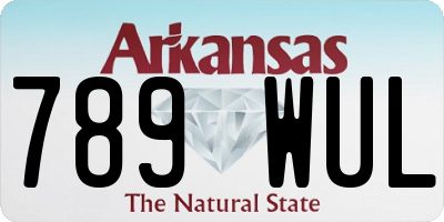 AR license plate 789WUL