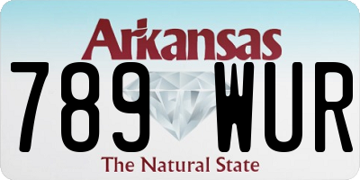 AR license plate 789WUR