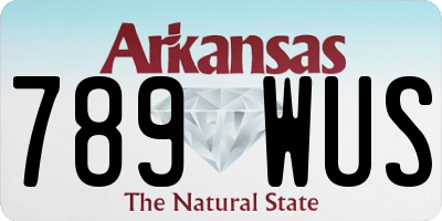 AR license plate 789WUS