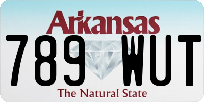 AR license plate 789WUT
