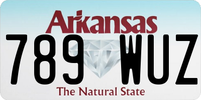 AR license plate 789WUZ
