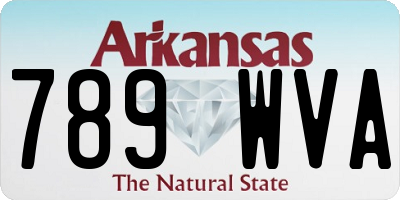 AR license plate 789WVA