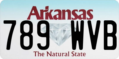 AR license plate 789WVB