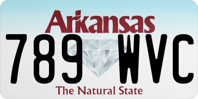 AR license plate 789WVC