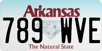 AR license plate 789WVE