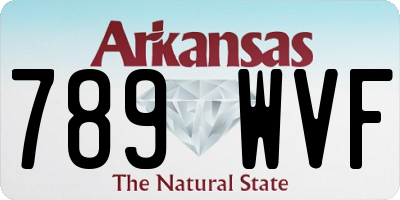 AR license plate 789WVF