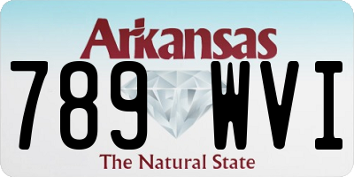 AR license plate 789WVI