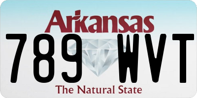 AR license plate 789WVT
