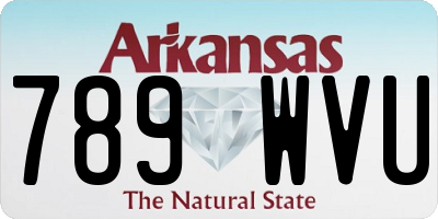 AR license plate 789WVU