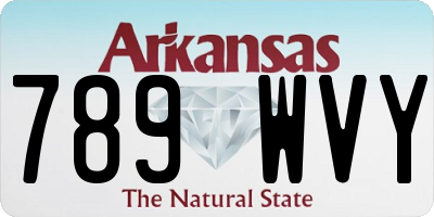 AR license plate 789WVY