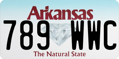 AR license plate 789WWC