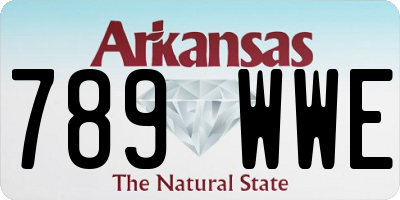 AR license plate 789WWE