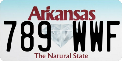 AR license plate 789WWF