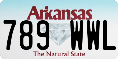 AR license plate 789WWL