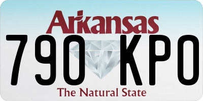 AR license plate 790KPO